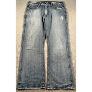 Guess Premium Cliff Bootcut Jeans Mens 34x29 Blue Denim Mid Rise Skater